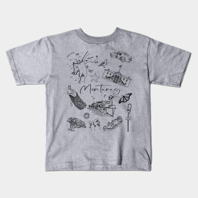 Monterey Kids T-Shirt by Slightly Unhinged